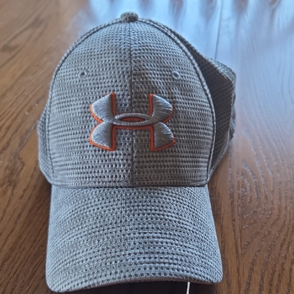 Under Armour Gray Cap with Orange Logo